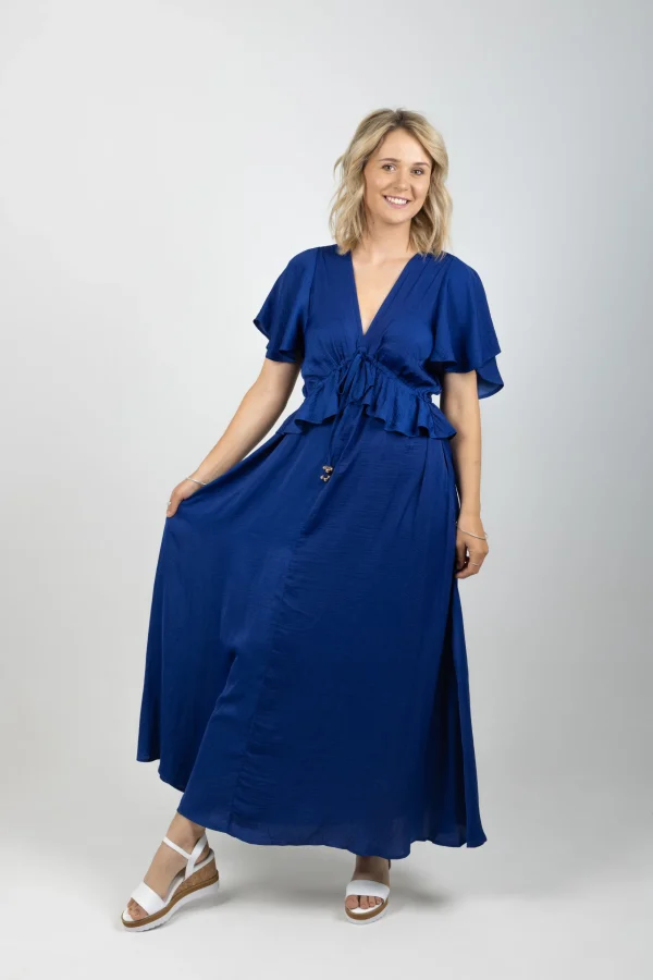 Dresses-HAVEN PORTOFINO FRILL MAXI LARGO