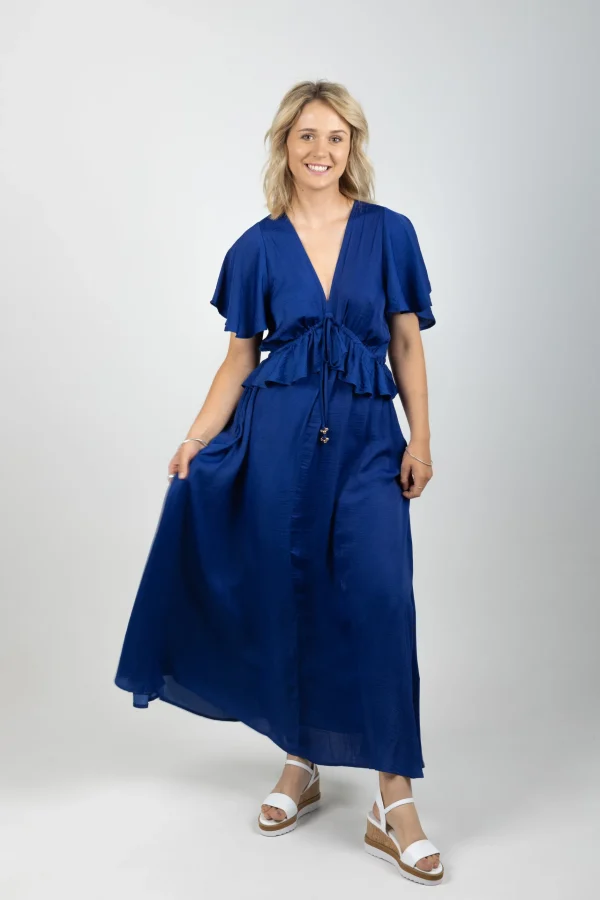 Dresses-HAVEN PORTOFINO FRILL MAXI LARGO