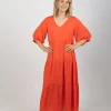 Dresses-HAVEN PORTOFINO TIERED MAXI APEROL