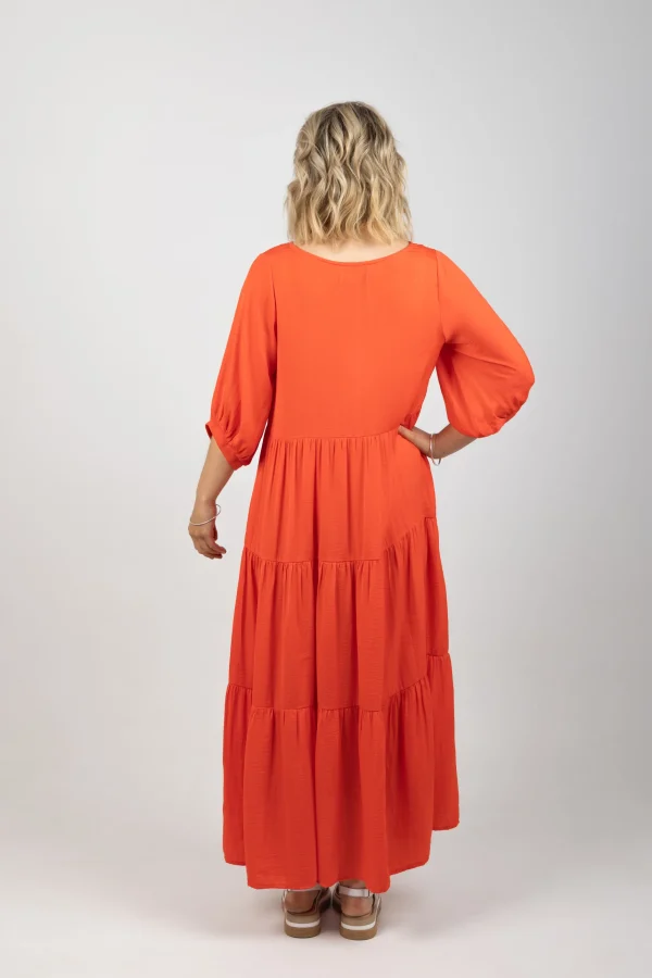 Dresses-HAVEN PORTOFINO TIERED MAXI APEROL