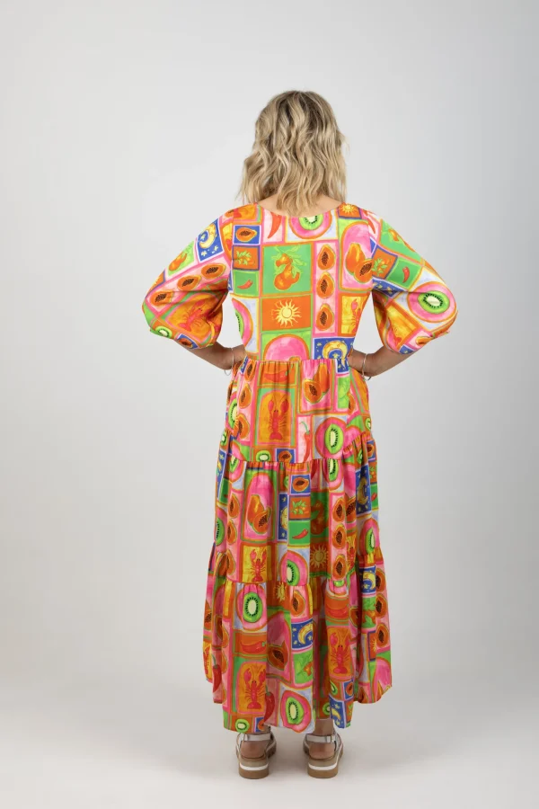 Dresses-HAVEN PORTOFINO TIERED MAXI SPRITZ