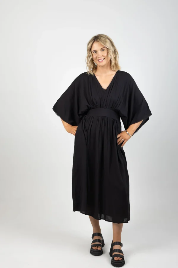 Dresses-HAVEN SUVA BATWING MAXI JET