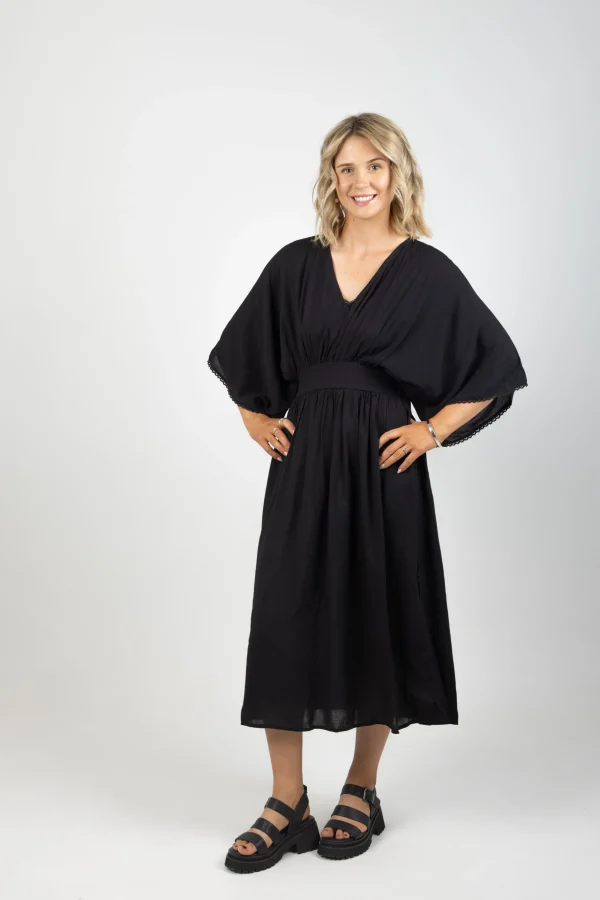 Dresses-HAVEN SUVA BATWING MAXI JET