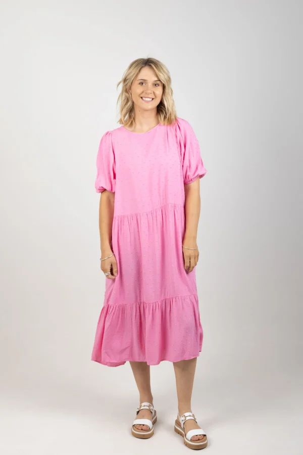Dresses-HAVEN ZANZIBAR TIERED MAXI PEONY