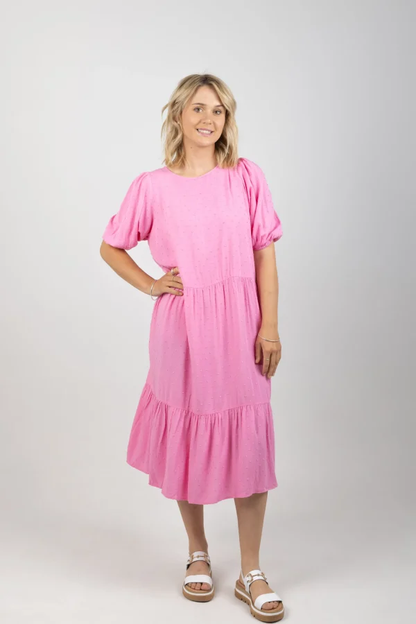 Dresses-HAVEN ZANZIBAR TIERED MAXI PEONY