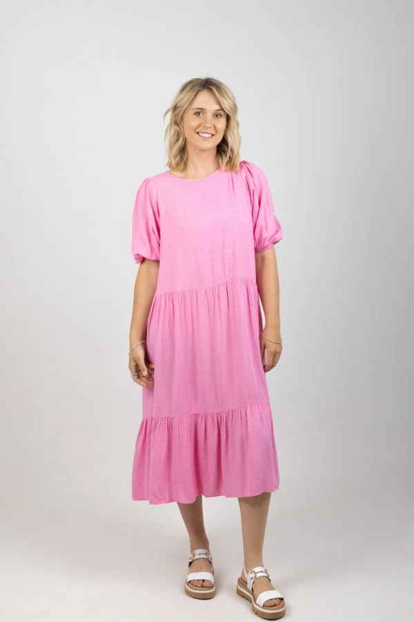 Dresses-HAVEN ZANZIBAR TIERED MAXI PEONY