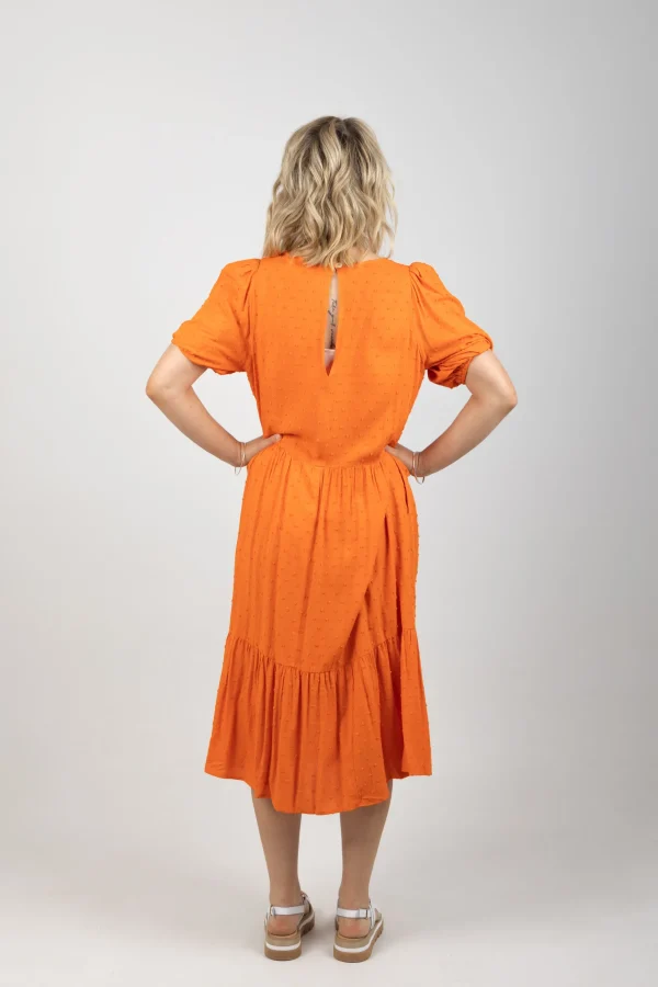 Dresses-HAVEN ZANZIBAR TIERED MAXI TANGELO