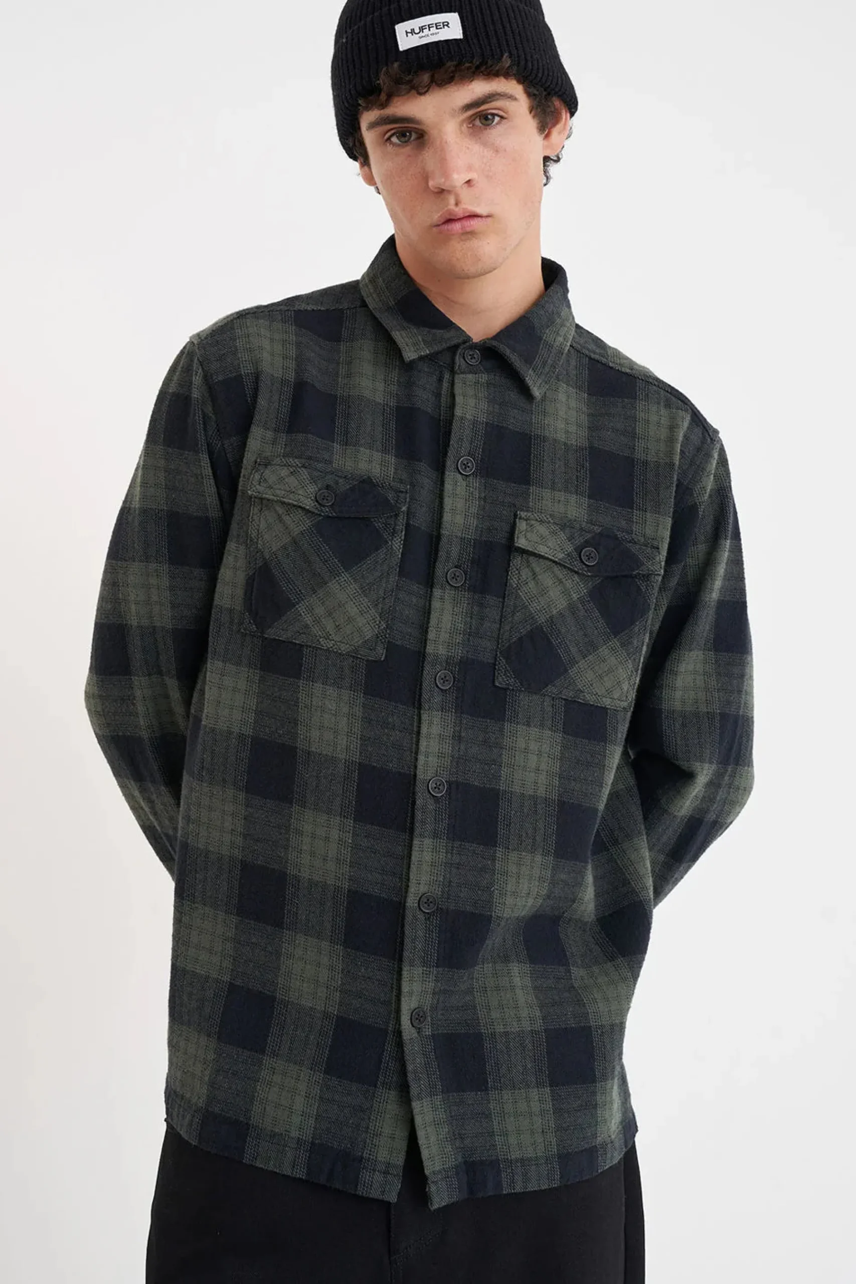 huffer__to__check_shacket_2.webp Shirts-HUFFER 9 TO 5 CHECK SHACKET CYPRESS