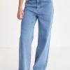 Denim-HUFFER BAGGY DENIM JEAN MID WASH