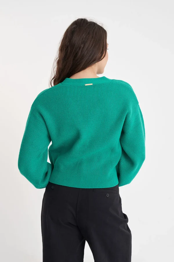 Sweaters & Knitwear-HUFFER BELLA KNIT CARDIGAN CLOVER