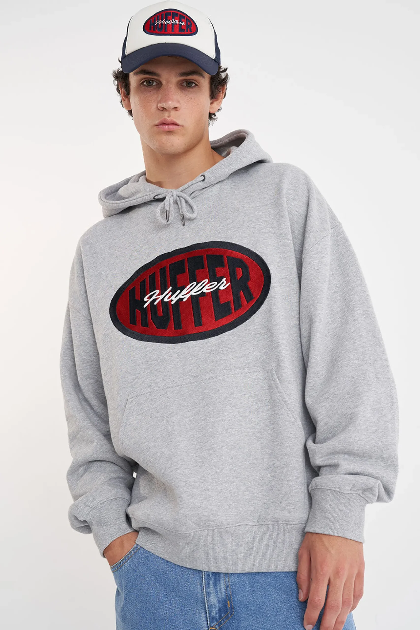 huffer_block_hood__finals_3.webp Sweaters & Knitwear-HUFFER BLOCK HOOD 350 FINALS GREY MARLE