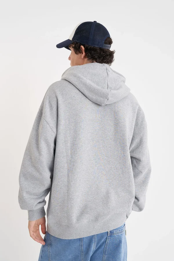 Sweaters & Knitwear-HUFFER BLOCK HOOD 350 FINALS GREY MARLE