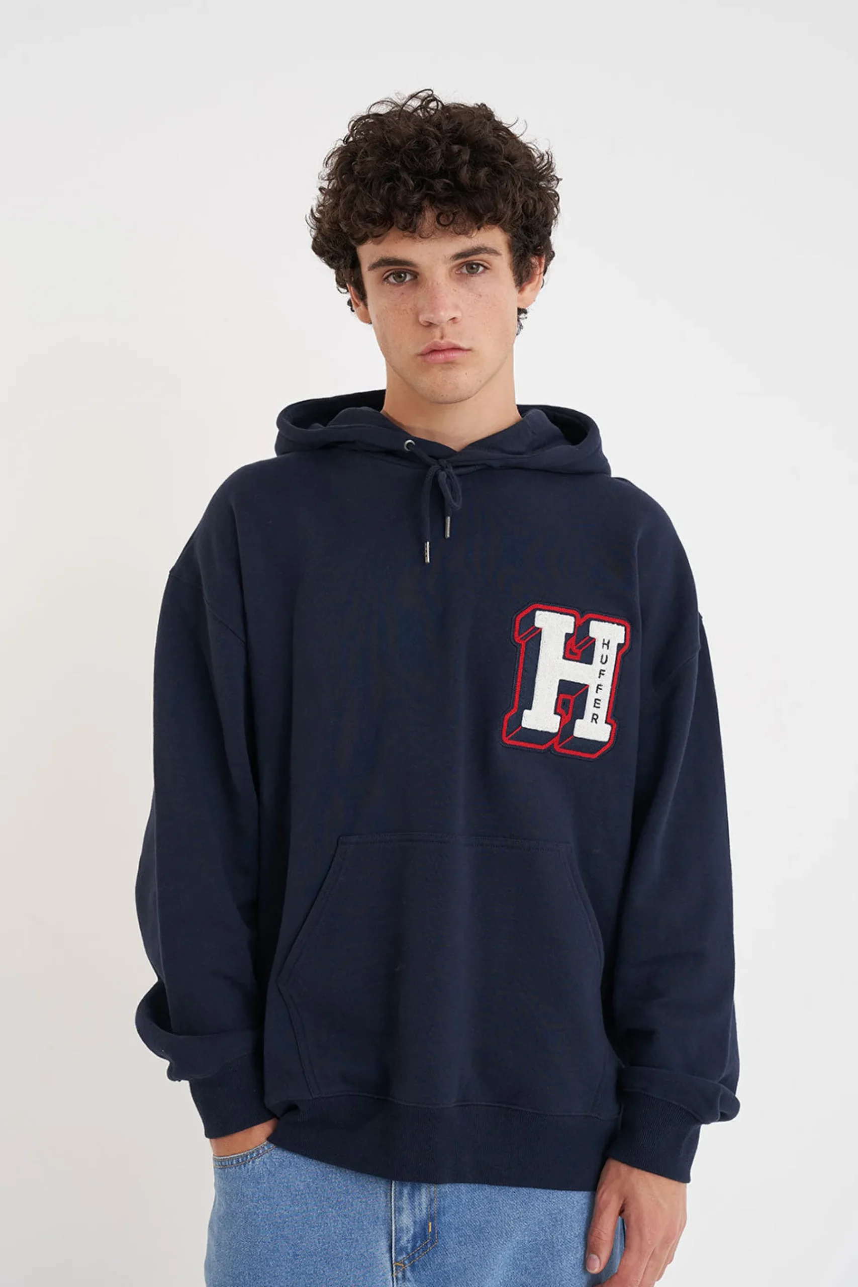 huffer_block_hood__replay_0.webp Sweaters & Knitwear-HUFFER BLOCK HOOD 350 REPLAY MIDNIGHT