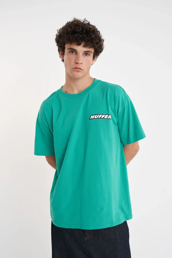 Tees & Tanks-HUFFER BLOCK TEE 220 SLANTED CLOVER