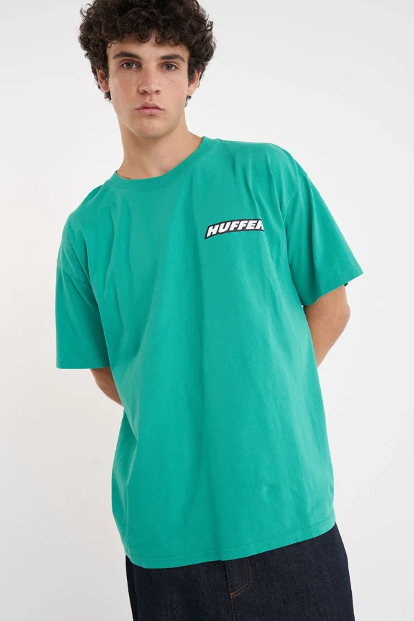 Tees & Tanks-HUFFER BLOCK TEE 220 SLANTED CLOVER