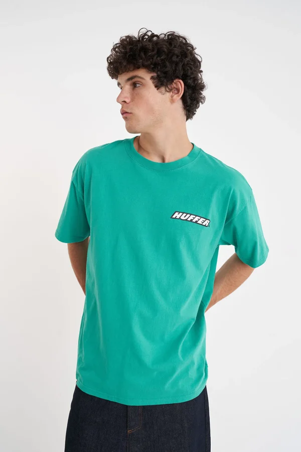 Tees & Tanks-HUFFER BLOCK TEE 220 SLANTED CLOVER