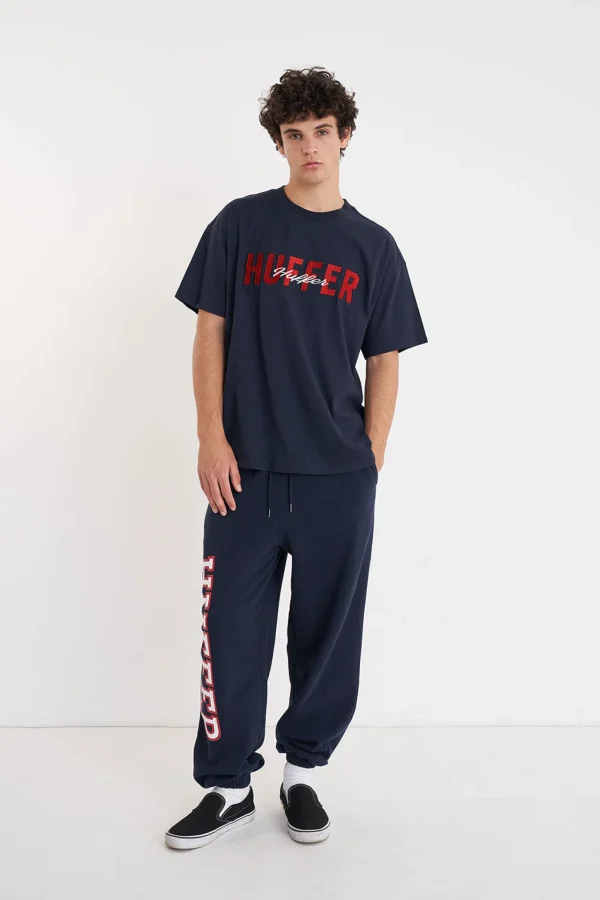 Tees & Tanks-HUFFER BLOCK TEE 220 TIEBREAKER MIDNIGHT