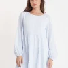 Dresses-HUFFER CELINE LS MILLY DRESS TWINKLE CHALK