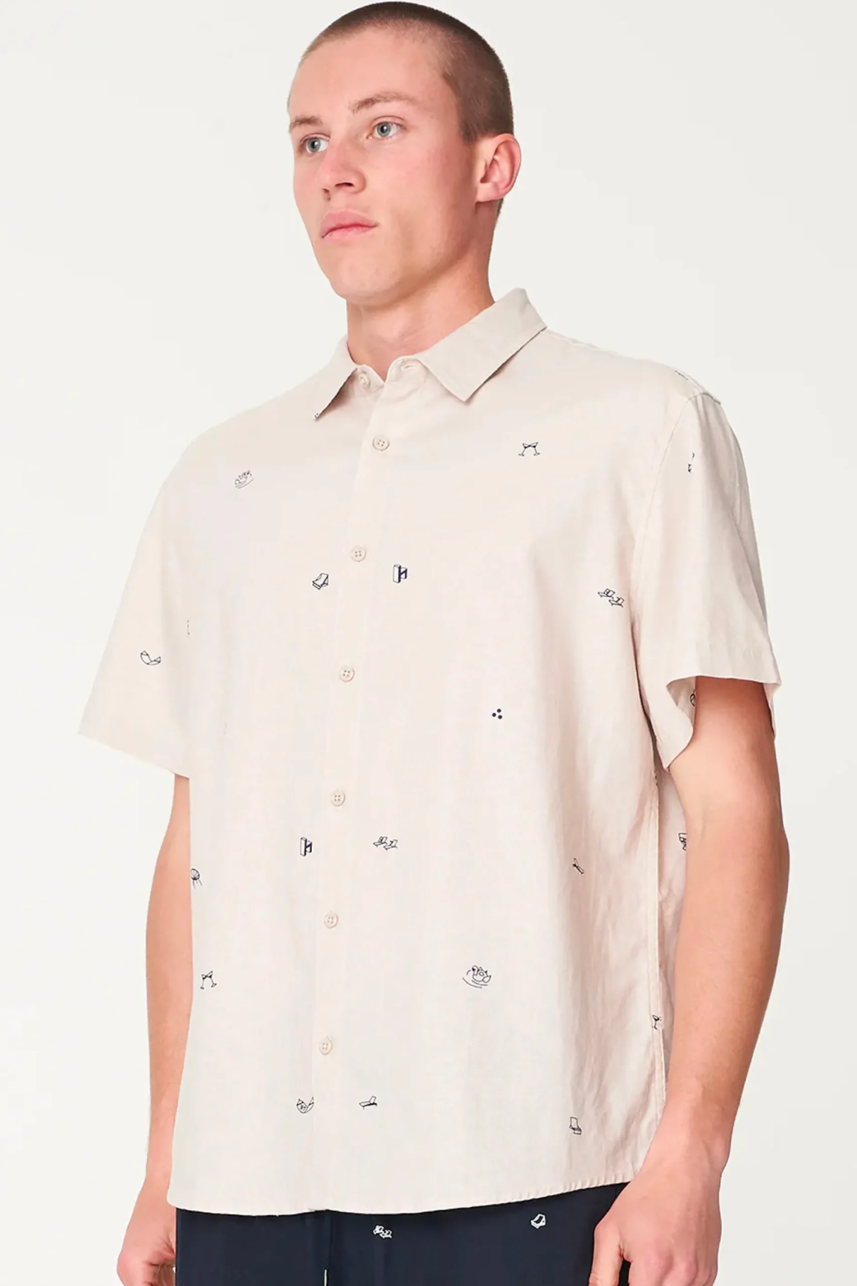 huffer_cheers_ss_og_shirt_1.webp Shirts-HUFFER CHEERS SS OG SHIRT - DUNE/NAVY