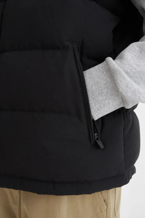 Coats & Jackets-HUFFER DOWN MENS CLASSIC DOWN VEST BLACK