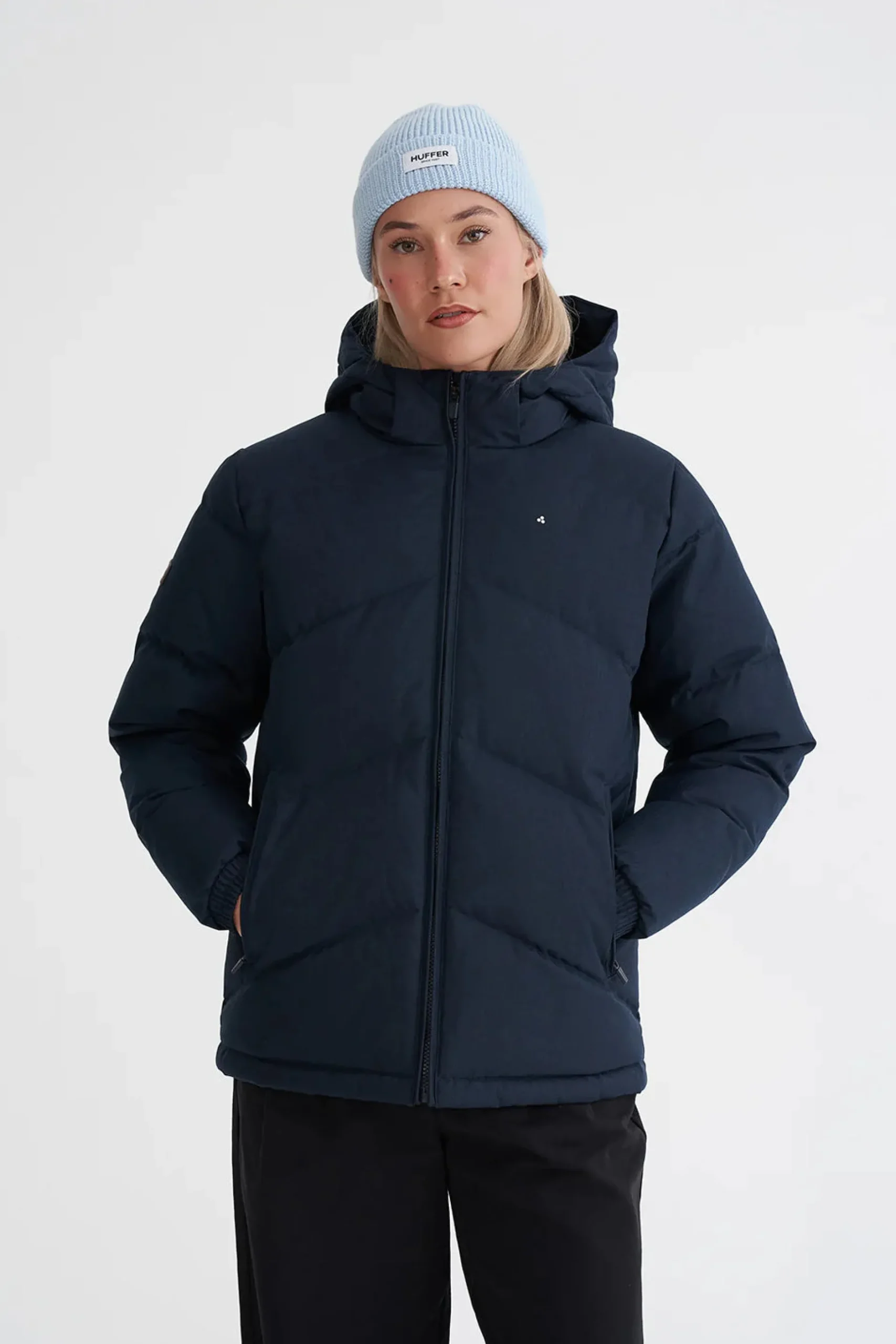 huffer_down_wmns_classic__0-2.webp Coats & Jackets-HUFFER DOWN WMNS CLASSIC DOWN JKT HRGBONE NAVY