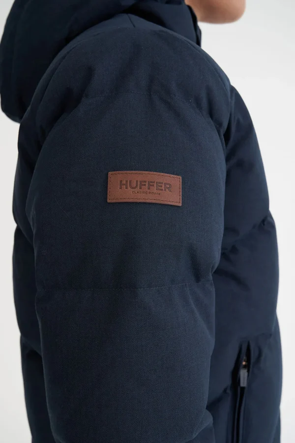 Coats & Jackets-HUFFER DOWN WMNS CLASSIC DOWN JKT HRGBONE NAVY