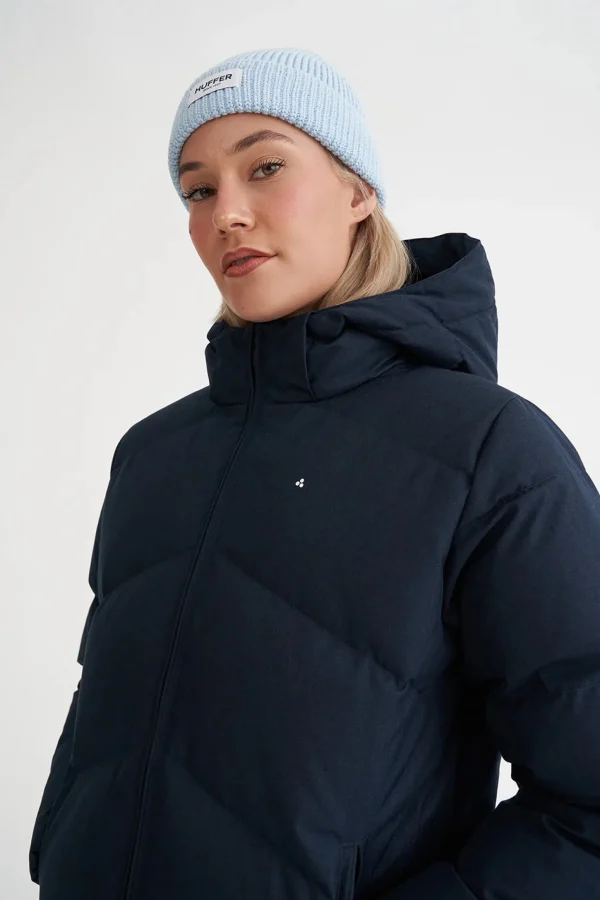 Coats & Jackets-HUFFER DOWN WMNS CLASSIC DOWN JKT HRGBONE NAVY