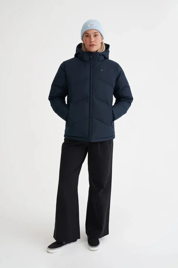 Coats & Jackets-HUFFER DOWN WMNS CLASSIC DOWN JKT HRGBONE NAVY
