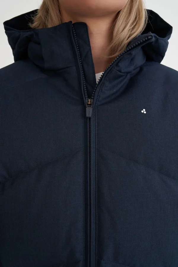 Coats & Jackets-HUFFER DOWN WMNS CLASSIC DOWN JKT HRGBONE NAVY