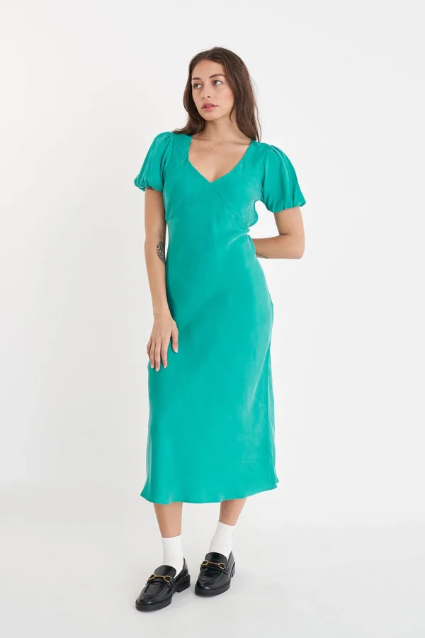 Dresses-HUFFER GABI MIDI DRESS CLOVER
