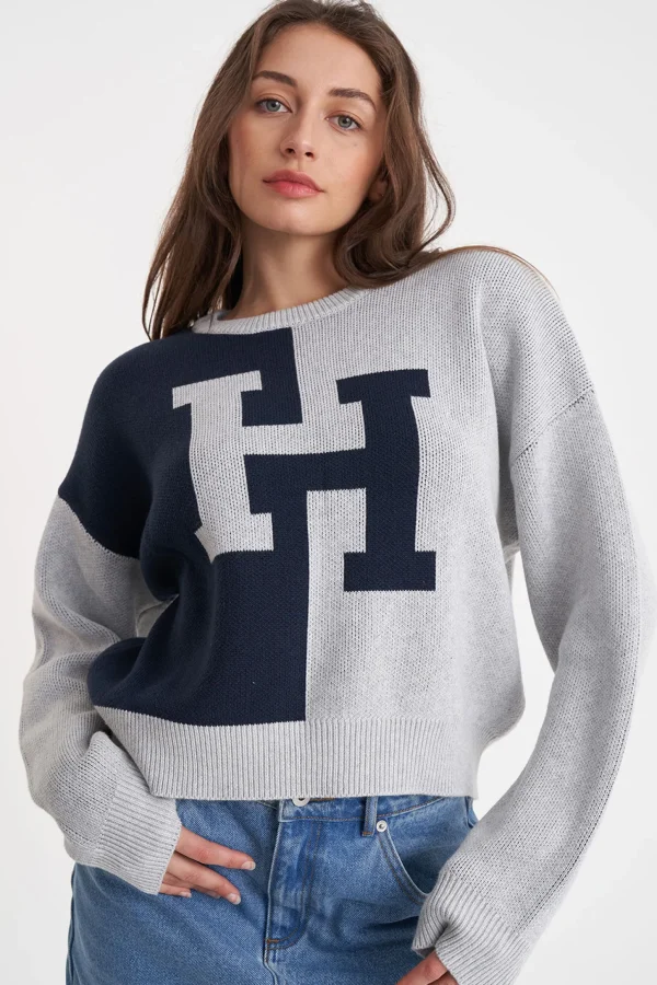 Sweaters & Knitwear-HUFFER H-LOCK RUSH CREW NAVY SILVERMARLE