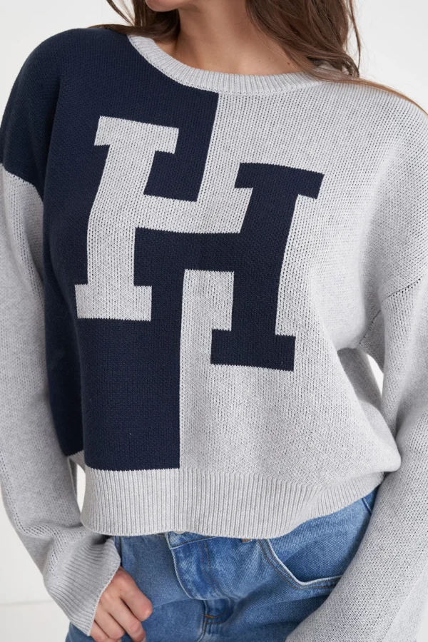 Sweaters & Knitwear-HUFFER H-LOCK RUSH CREW NAVY SILVERMARLE