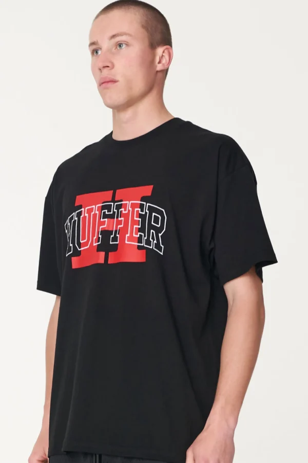 Tees & Tanks-HUFFER MENS BOX FREE TEE/3B H - BLACK