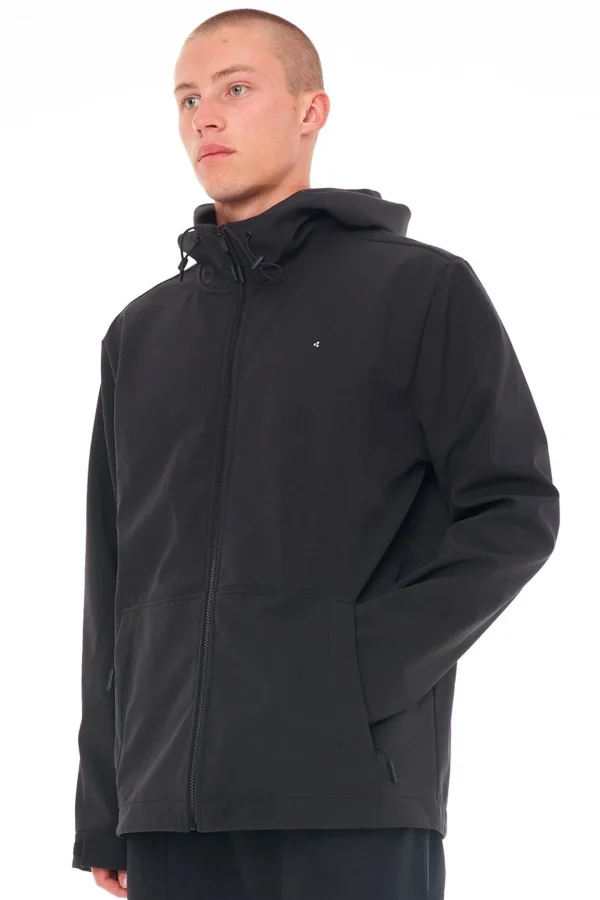 Coats & Jackets-HUFFER MENS SOFTSHELL JACKET BASALT