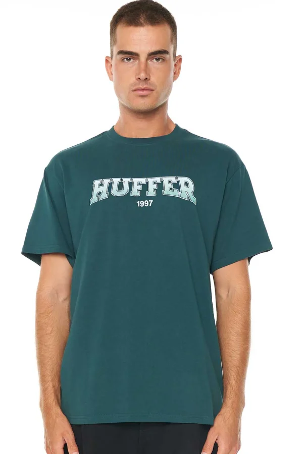 Tees & Tanks-HUFFER MENS SUP TEE GRADED EMERALD