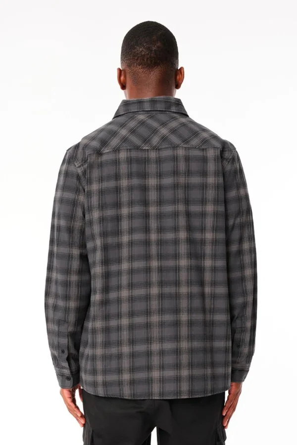 Shirts-HUFFER OG CHECK EMERALD SHIRT - COAL/BLACK