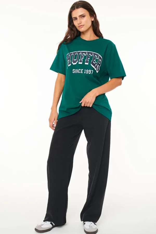 Tees & Tanks-HUFFER RELAX TEE 220/CHAMP - VERDANT