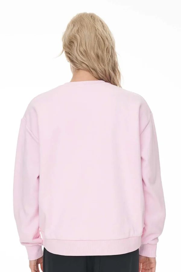 Sweaters & Knitwear-HUFFER SLOUCH CREW 350 ROSY BUNCH BLOSSOM