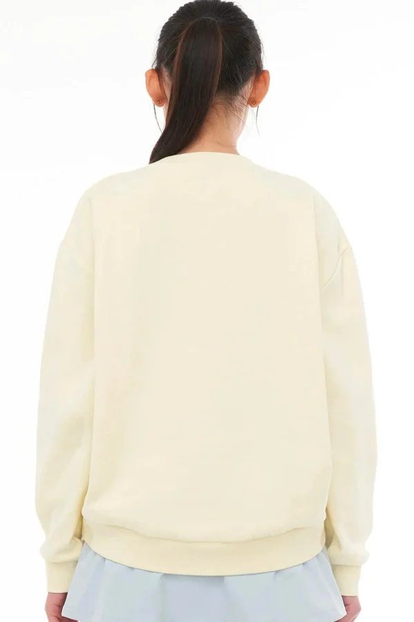 Sweaters & Knitwear-HUFFER SLOUCH CREW 350/DEUCE - VANILLA