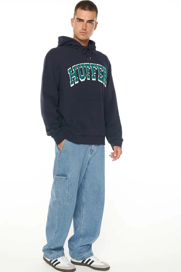 Sweaters & Knitwear-HUFFER TRUE HOOD 350 ZONE NAVY