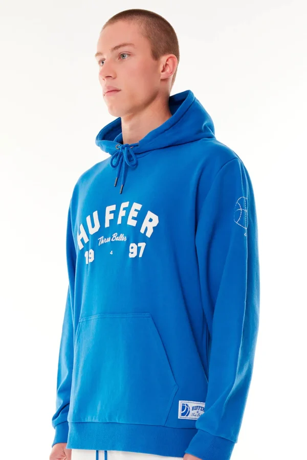Sweaters & Knitwear-HUFFER TRUE HOOD 350/3B - ACRID BLUE
