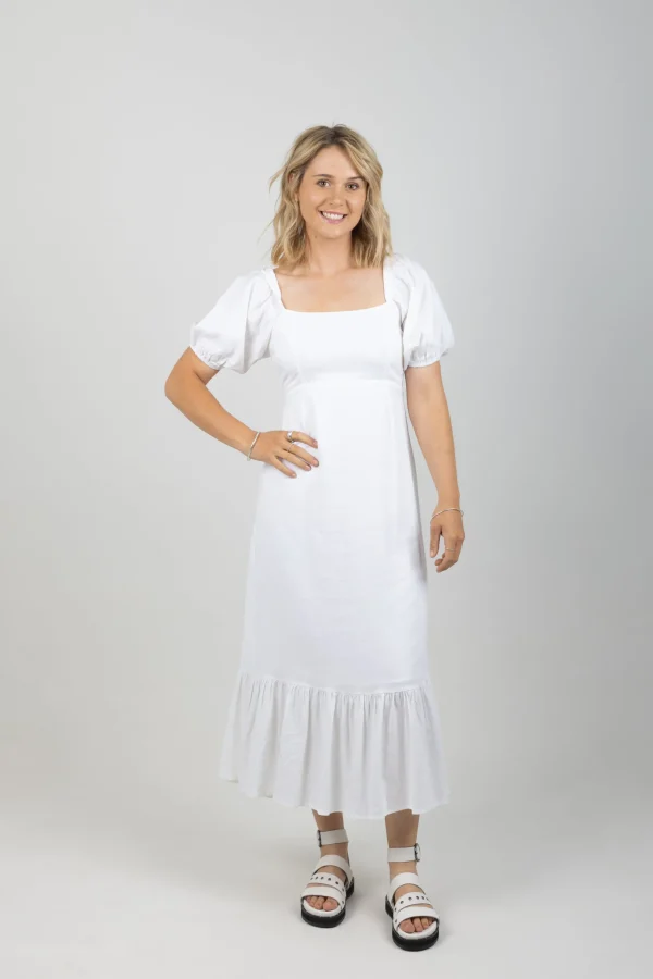 Dresses-ISLE OF MINE FLORA TIE DRESS LOTUS