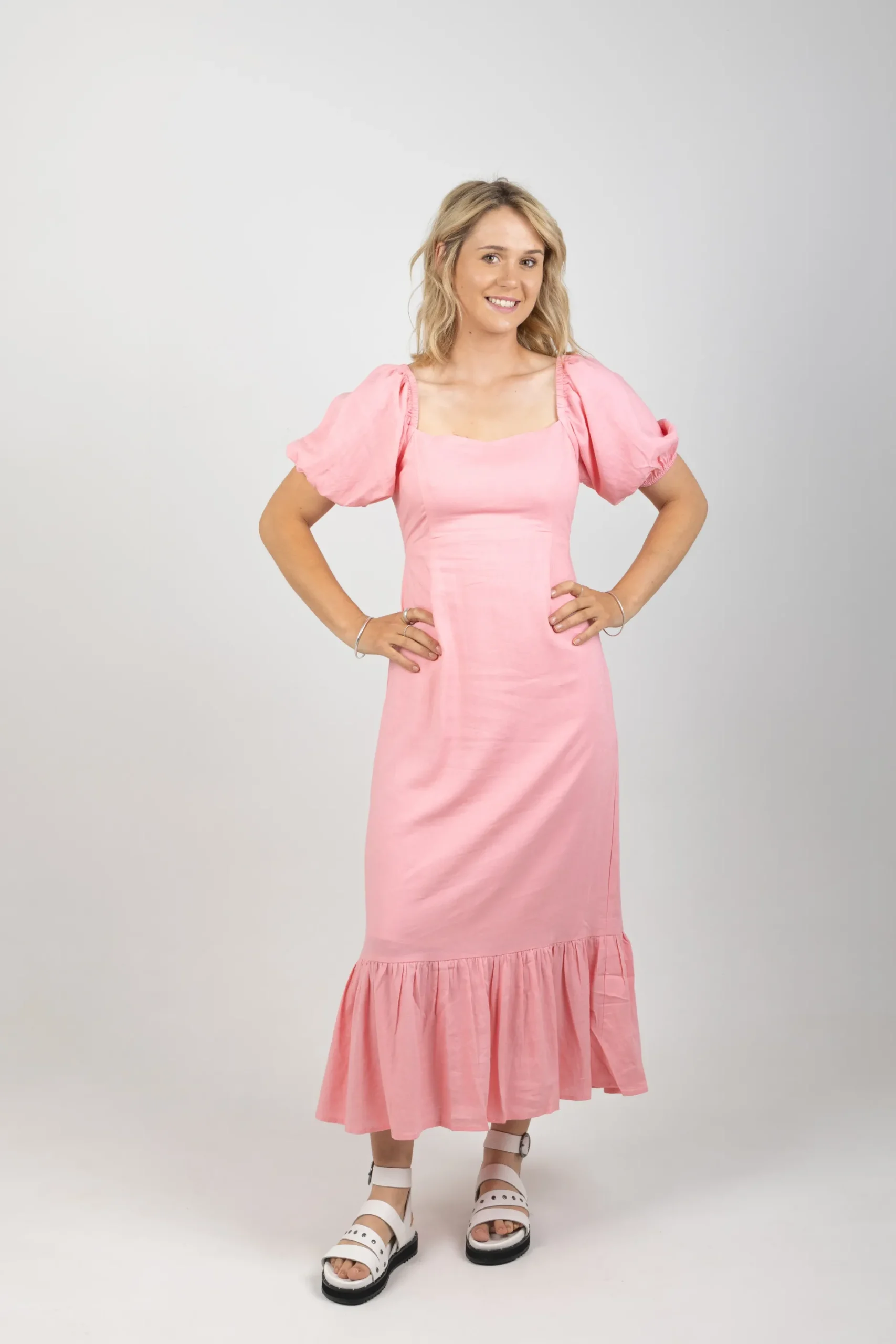 isle_of_mine_flora_tie_dr_2.webp Dresses-ISLE OF MINE FLORA TIE DRESS PEONY