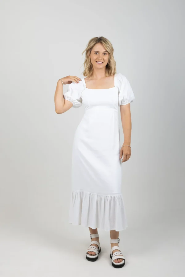 Dresses-ISLE OF MINE FLORA TIE DRESS LOTUS
