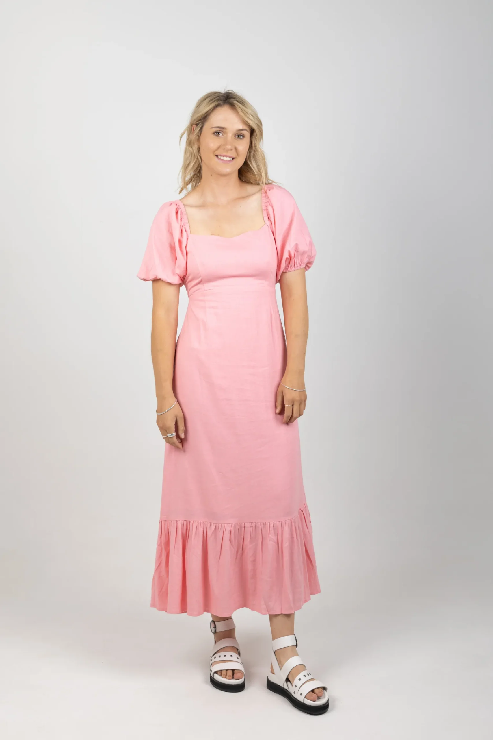 isle_of_mine_flora_tie_dr_3.webp Dresses-ISLE OF MINE FLORA TIE DRESS PEONY