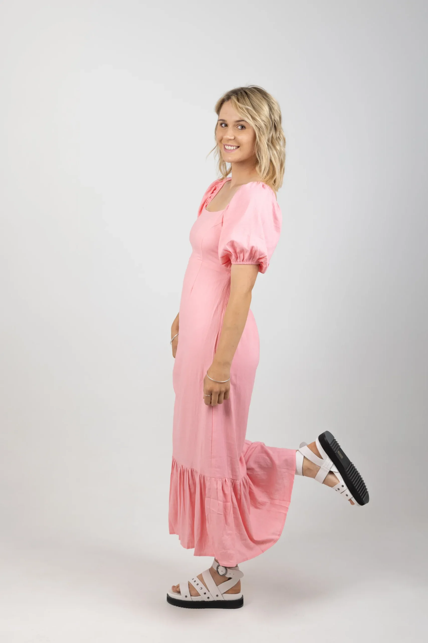 isle_of_mine_flora_tie_dr_4.webp Dresses-ISLE OF MINE FLORA TIE DRESS PEONY