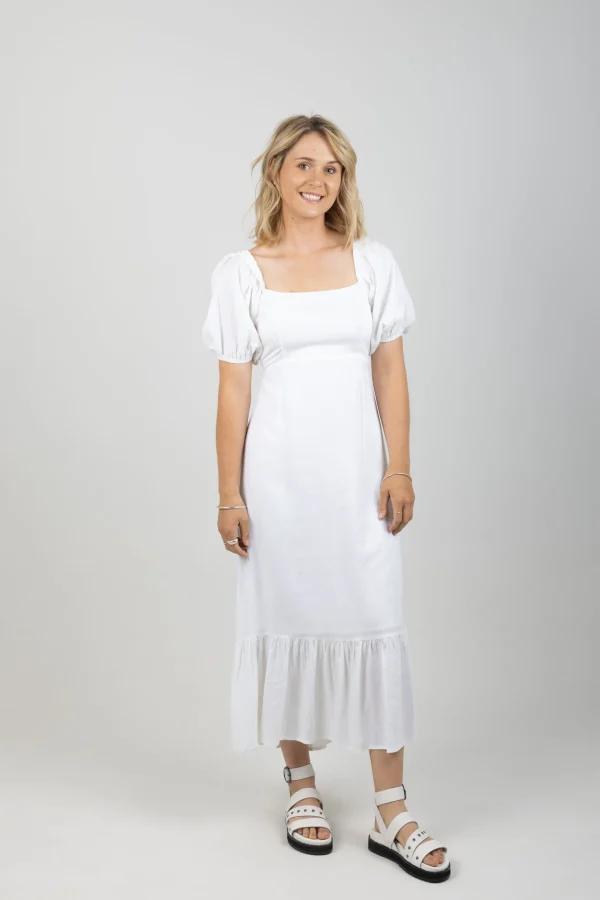 Dresses-ISLE OF MINE FLORA TIE DRESS LOTUS