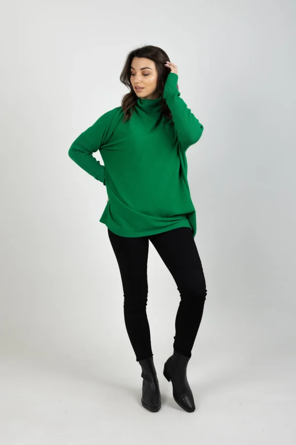 Sweaters & Knitwear-ISLE OF MINE HORIZON RELAXED JUMPER MEADOW