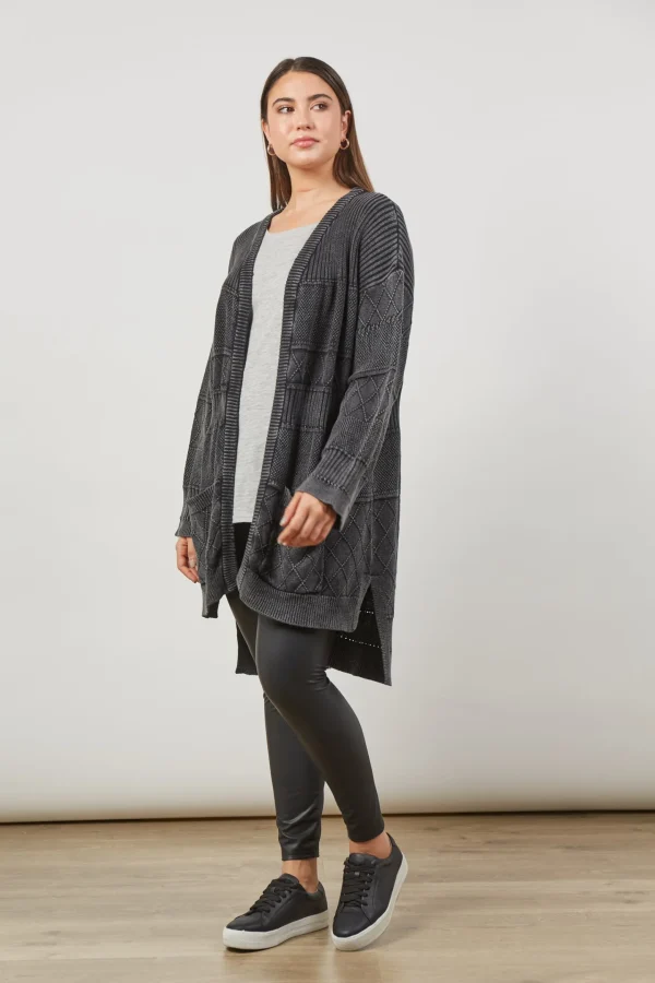 Sweaters & Knitwear-ISLE OF MINE METRO CARDIGAN ASH