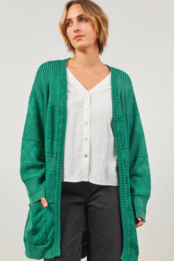 Sweaters & Knitwear-ISLE OF MINE METRO CARDIGAN HUNTER